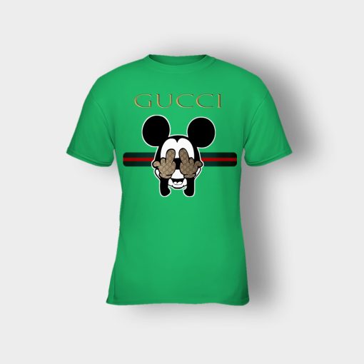 Gucci-Funny-Mickey-Mouse-Disney-Kids-T-Shirt-Irish-Green