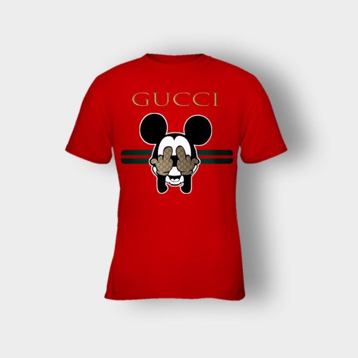 Gucci-Funny-Mickey-Mouse-Disney-Kids-T-Shirt-Red