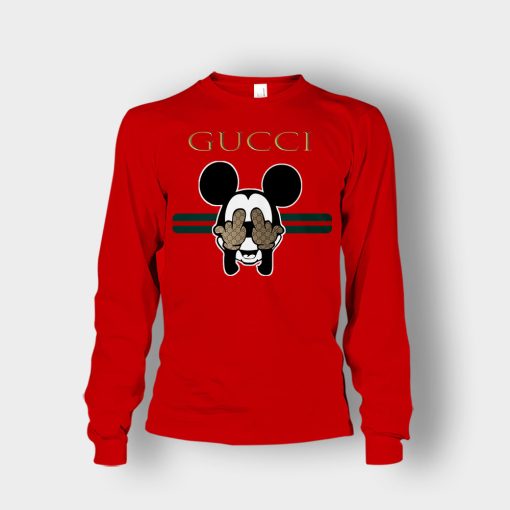 Gucci-Funny-Mickey-Mouse-Disney-Unisex-Long-Sleeve-Red