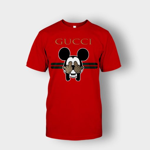 Gucci-Funny-Mickey-Mouse-Disney-Unisex-T-Shirt-Red