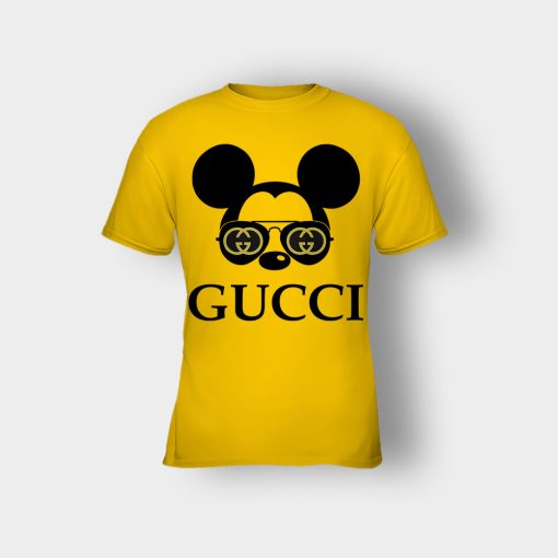 Gucci-Mickey-Mouse-Glasses-Disney-Kids-T-Shirt-Gold