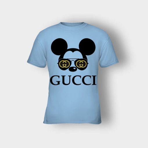 Gucci-Mickey-Mouse-Glasses-Disney-Kids-T-Shirt-Light-Blue