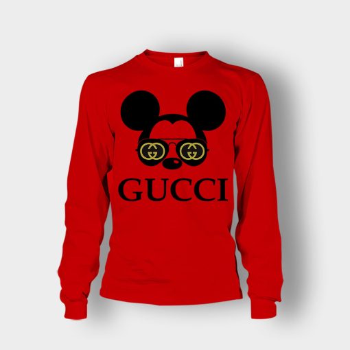 Gucci-Mickey-Mouse-Glasses-Disney-Unisex-Long-Sleeve-Red