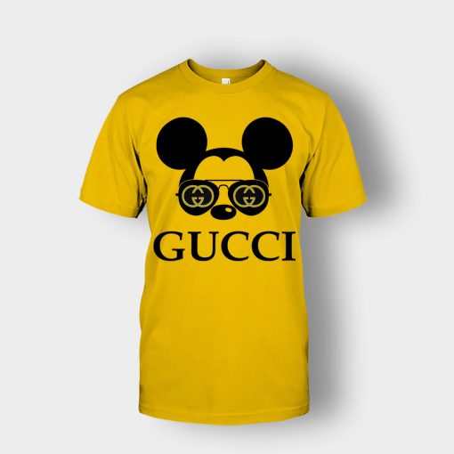 Gucci-Mickey-Mouse-Glasses-Disney-Unisex-T-Shirt-Gold