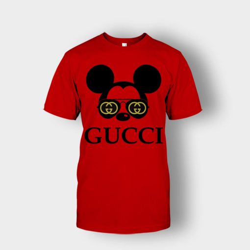 Gucci-Mickey-Mouse-Glasses-Disney-Unisex-T-Shirt-Red