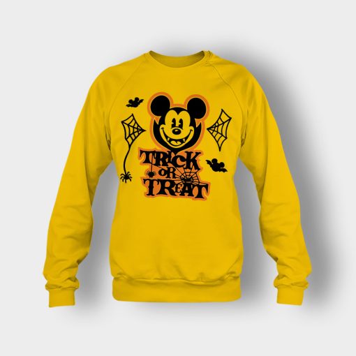 Halloween-Trick-Or-Treat-Disney-Mickey-Inspired-Crewneck-Sweatshirt-Gold
