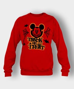 Halloween-Trick-Or-Treat-Disney-Mickey-Inspired-Crewneck-Sweatshirt-Red