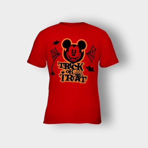 Halloween-Trick-Or-Treat-Disney-Mickey-Inspired-Kids-T-Shirt-Red