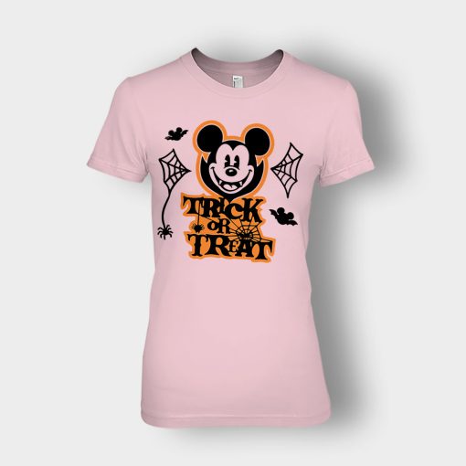 Halloween-Trick-Or-Treat-Disney-Mickey-Inspired-Ladies-T-Shirt-Light-Pink