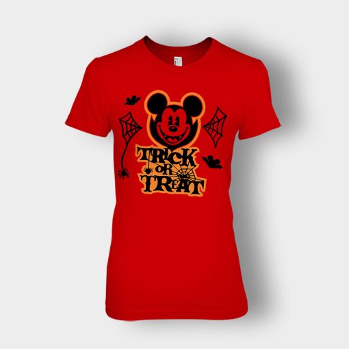 Halloween-Trick-Or-Treat-Disney-Mickey-Inspired-Ladies-T-Shirt-Red