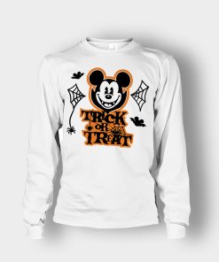 Halloween-Trick-Or-Treat-Disney-Mickey-Inspired-Unisex-Long-Sleeve-White