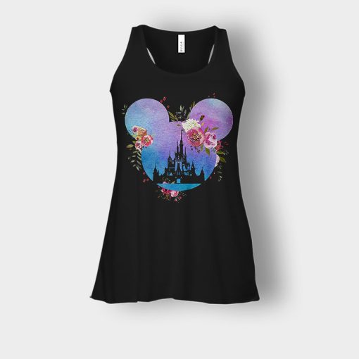 Head-Floral-Disney-Mickey-Inspired-Bella-Womens-Flowy-Tank-Black