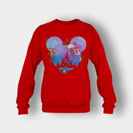 Head-Floral-Disney-Mickey-Inspired-Crewneck-Sweatshirt-Red