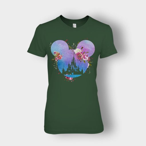 Head-Floral-Disney-Mickey-Inspired-Ladies-T-Shirt-Forest