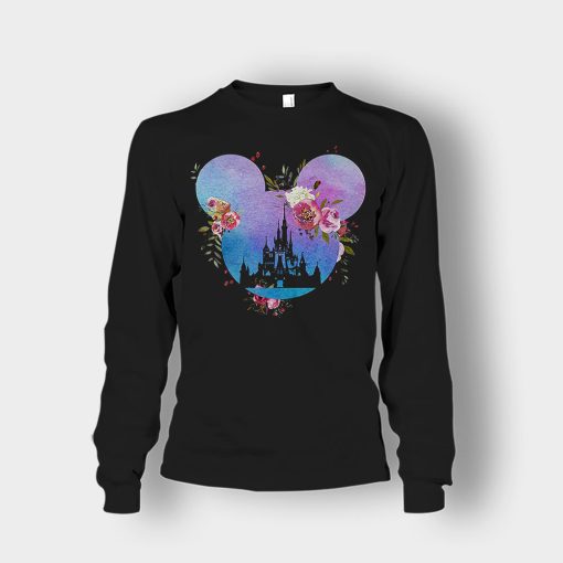 Head-Floral-Disney-Mickey-Inspired-Unisex-Long-Sleeve-Black