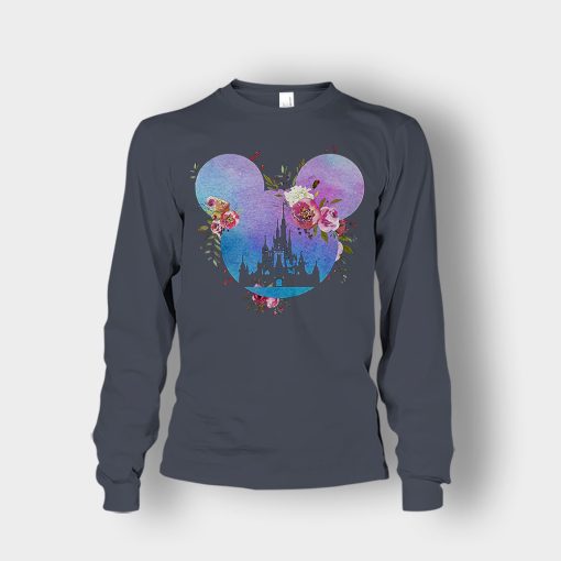 Head-Floral-Disney-Mickey-Inspired-Unisex-Long-Sleeve-Dark-Heather