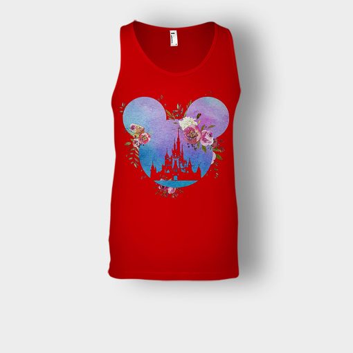 Head-Floral-Disney-Mickey-Inspired-Unisex-Tank-Top-Red