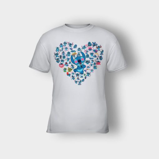 Heart-Lover-Disney-Lilo-And-Stitch-Kids-T-Shirt-Ash