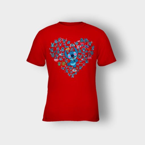 Heart-Lover-Disney-Lilo-And-Stitch-Kids-T-Shirt-Red