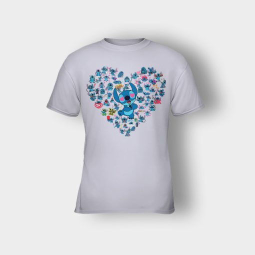 Heart-Lover-Disney-Lilo-And-Stitch-Kids-T-Shirt-Sport-Grey
