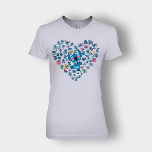 Heart-Lover-Disney-Lilo-And-Stitch-Ladies-T-Shirt-Sport-Grey
