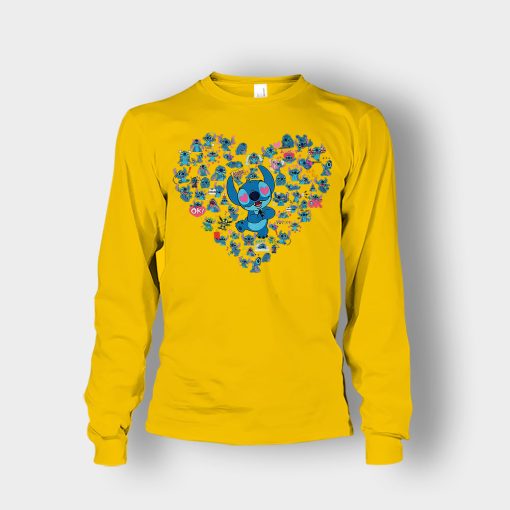 Heart-Lover-Disney-Lilo-And-Stitch-Unisex-Long-Sleeve-Gold