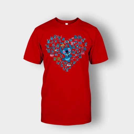 Heart-Lover-Disney-Lilo-And-Stitch-Unisex-T-Shirt-Red
