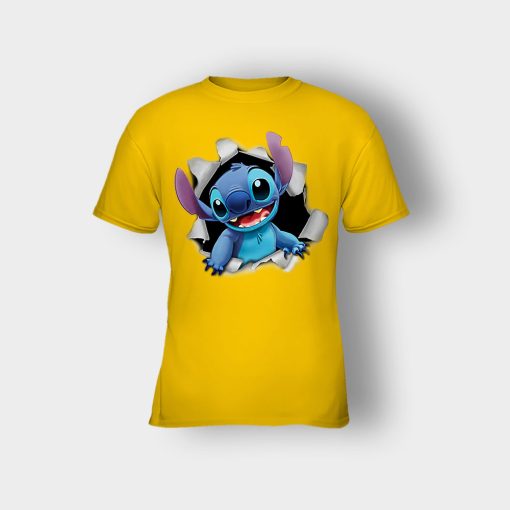 Hello-From-Disney-Lilo-And-Stitch-Kids-T-Shirt-Gold