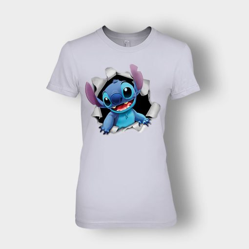 Hello-From-Disney-Lilo-And-Stitch-Ladies-T-Shirt-Sport-Grey