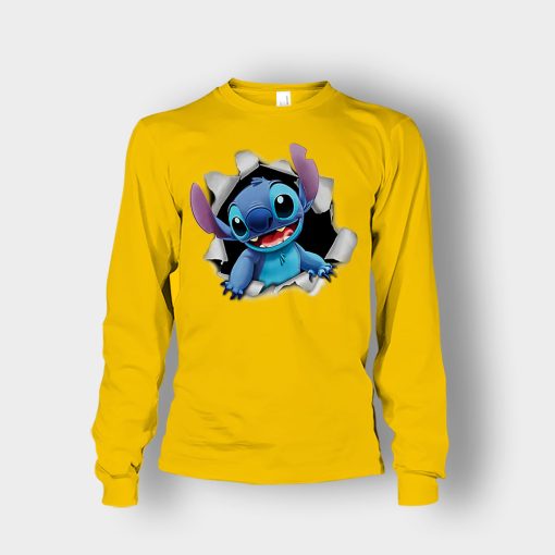 Hello-From-Disney-Lilo-And-Stitch-Unisex-Long-Sleeve-Gold