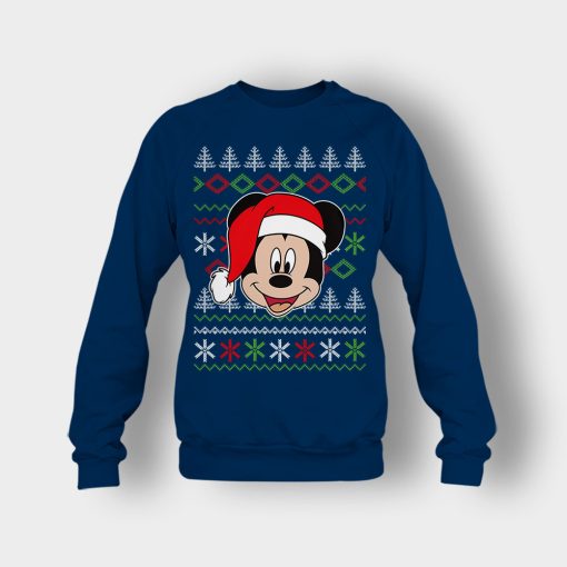 Hello-Xmas-Disney-Mickey-Inspired-Crewneck-Sweatshirt-Navy