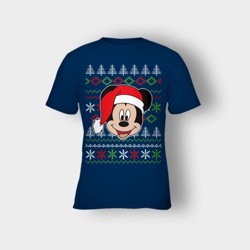Hello-Xmas-Disney-Mickey-Inspired-Kids-T-Shirt-Navy