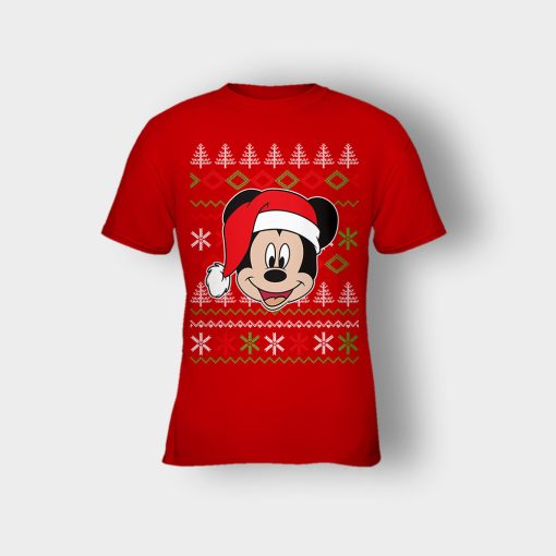 Hello-Xmas-Disney-Mickey-Inspired-Kids-T-Shirt-Red
