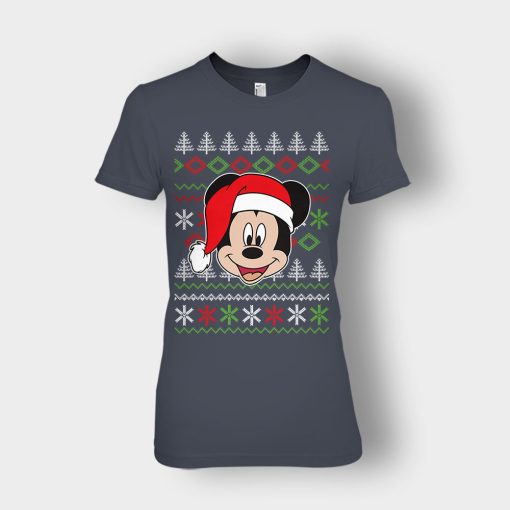 Hello-Xmas-Disney-Mickey-Inspired-Ladies-T-Shirt-Dark-Heather