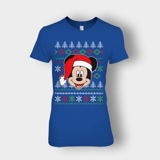 Hello-Xmas-Disney-Mickey-Inspired-Ladies-T-Shirt-Royal