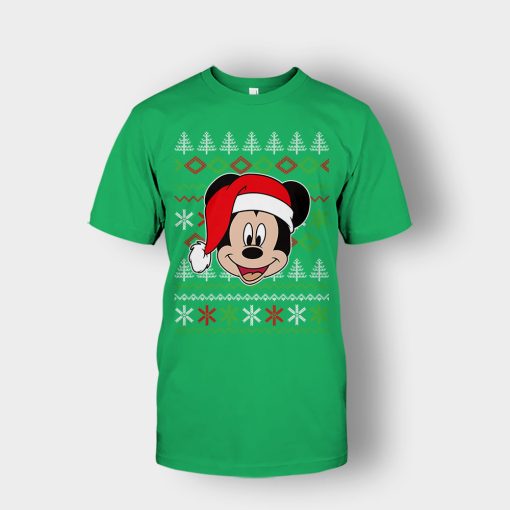 Hello-Xmas-Disney-Mickey-Inspired-Unisex-T-Shirt-Irish-Green