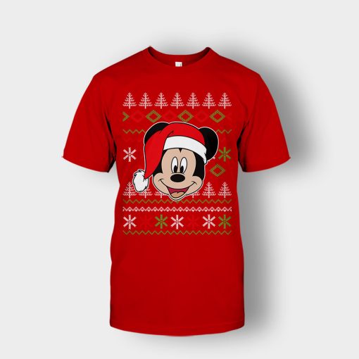 Hello-Xmas-Disney-Mickey-Inspired-Unisex-T-Shirt-Red