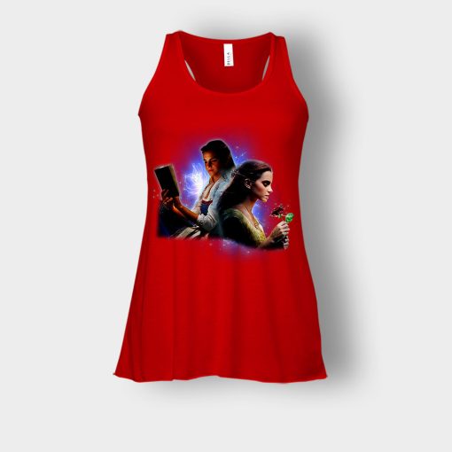 Hermione-And-Belles-Disney-Beauty-And-The-Beast-Bella-Womens-Flowy-Tank-Red