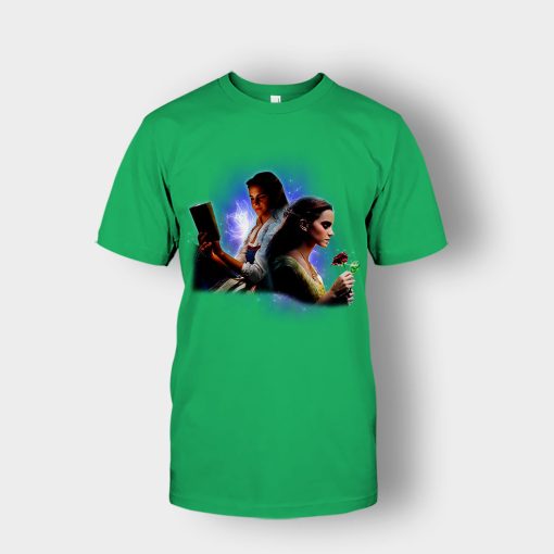 Hermione-And-Belles-Disney-Beauty-And-The-Beast-Unisex-T-Shirt-Irish-Green