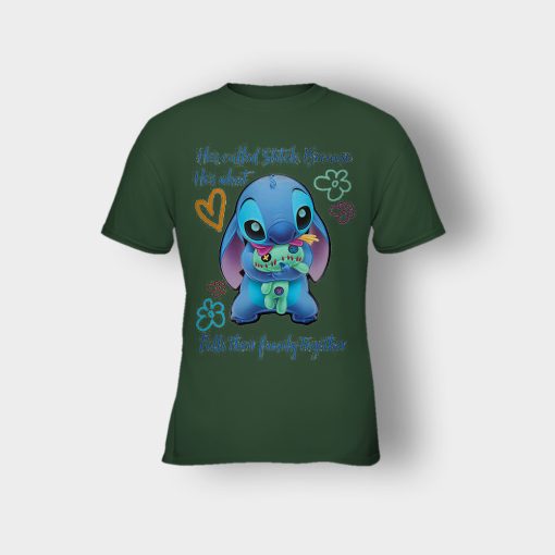 Hes-Called-Stitch-Disney-Lilo-And-Stitch-Kids-T-Shirt-Forest