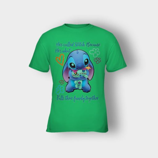 Hes-Called-Stitch-Disney-Lilo-And-Stitch-Kids-T-Shirt-Irish-Green