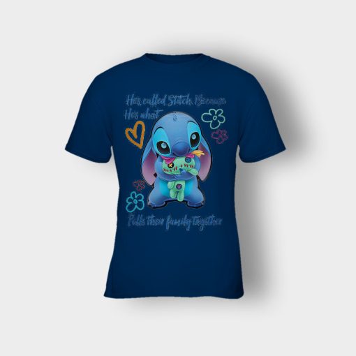 Hes-Called-Stitch-Disney-Lilo-And-Stitch-Kids-T-Shirt-Navy