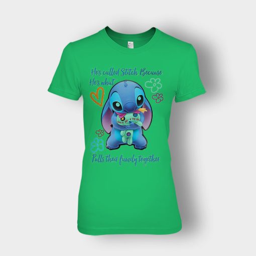 Hes-Called-Stitch-Disney-Lilo-And-Stitch-Ladies-T-Shirt-Irish-Green