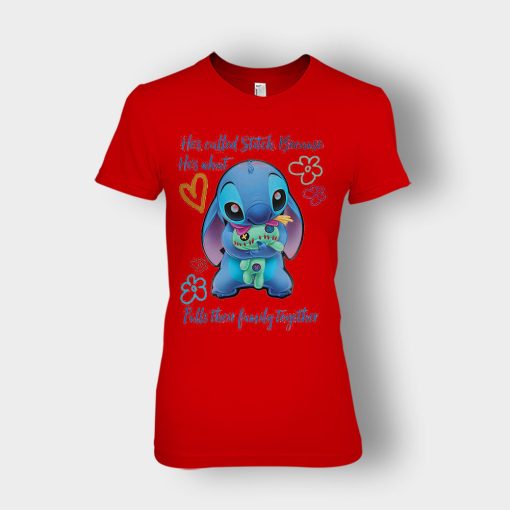 Hes-Called-Stitch-Disney-Lilo-And-Stitch-Ladies-T-Shirt-Red