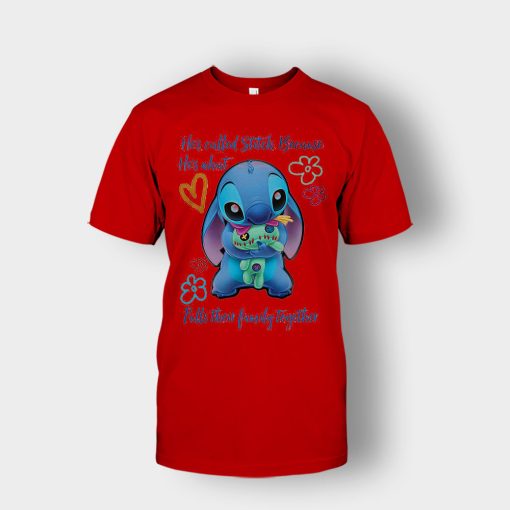 Hes-Called-Stitch-Disney-Lilo-And-Stitch-Unisex-T-Shirt-Red