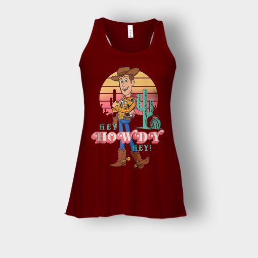 Hey-Howdy-Hey-Disney-Toy-Story-Bella-Womens-Flowy-Tank-Maroon