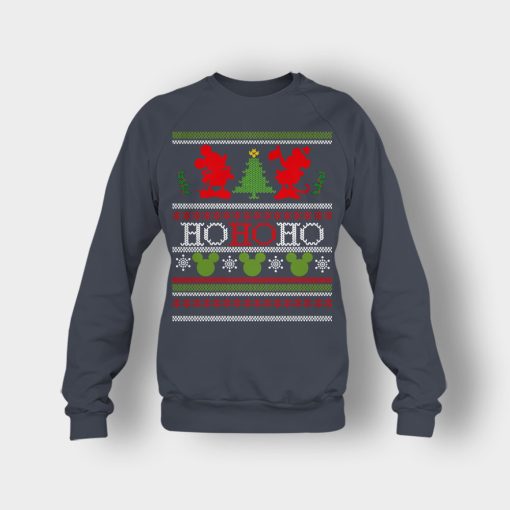 Ho-Ho-Ho-Xmas-Disney-Mickey-Inspired-Crewneck-Sweatshirt-Dark-Heather