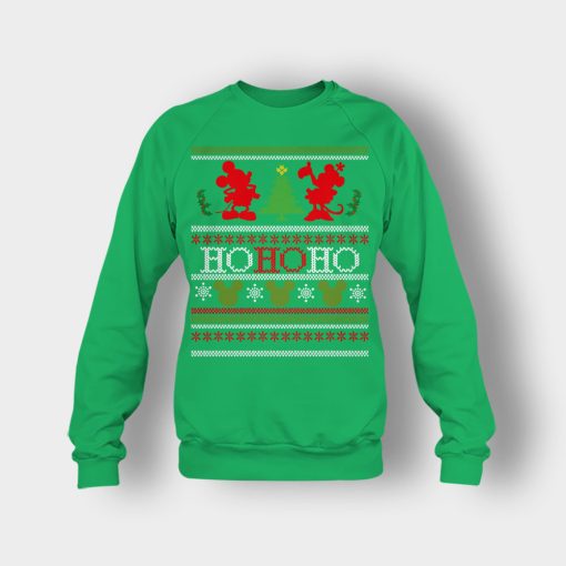 Ho-Ho-Ho-Xmas-Disney-Mickey-Inspired-Crewneck-Sweatshirt-Irish-Green