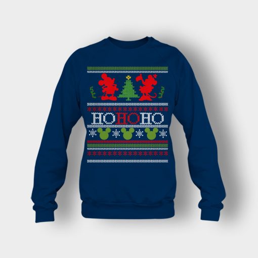 Ho-Ho-Ho-Xmas-Disney-Mickey-Inspired-Crewneck-Sweatshirt-Navy