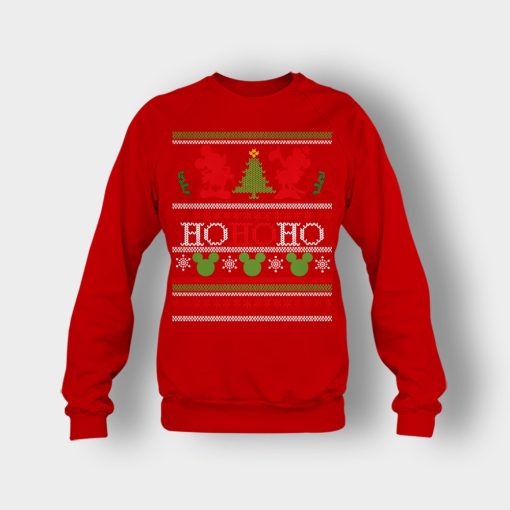 Ho-Ho-Ho-Xmas-Disney-Mickey-Inspired-Crewneck-Sweatshirt-Red